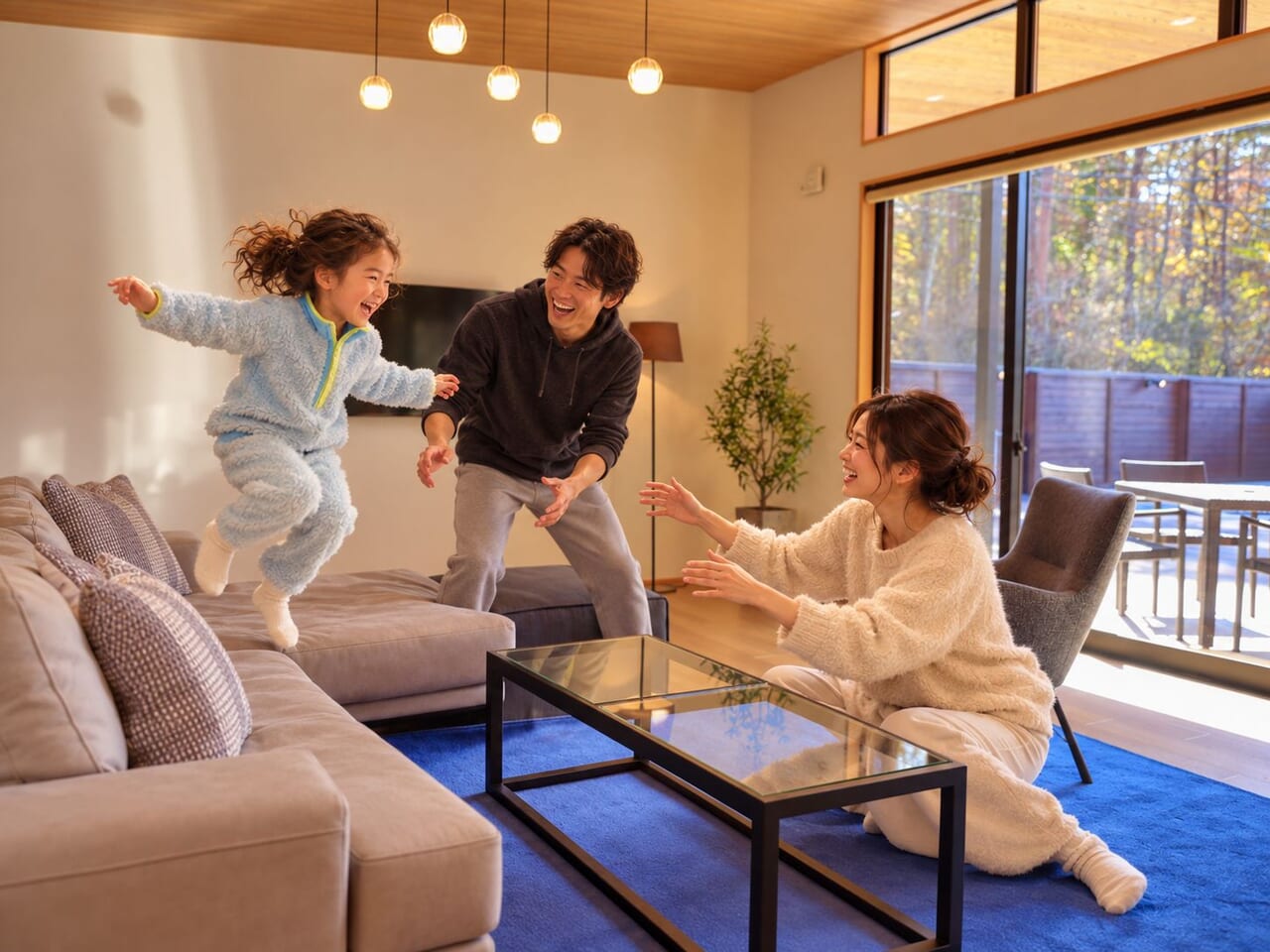 家族で過ごすお庭